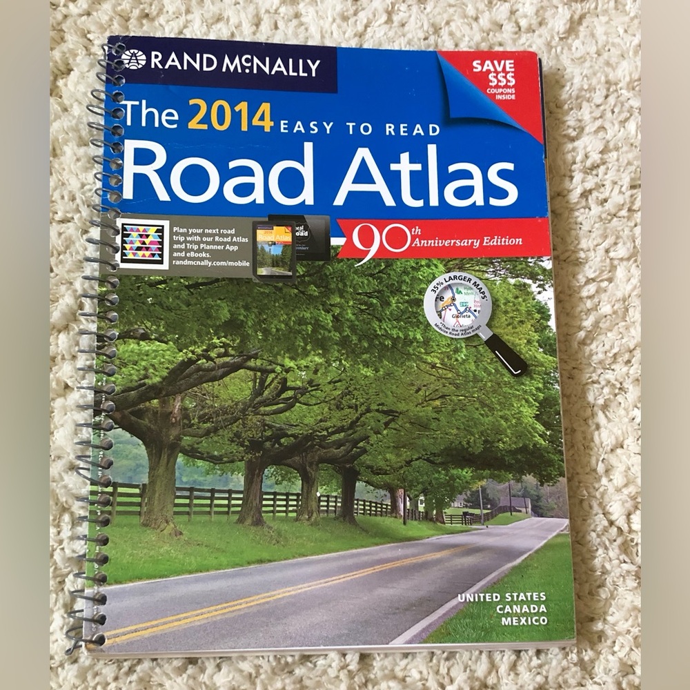 9345 Rand McNally 2014 Easy to Read Road Atlas: United States, Canada, Mexico